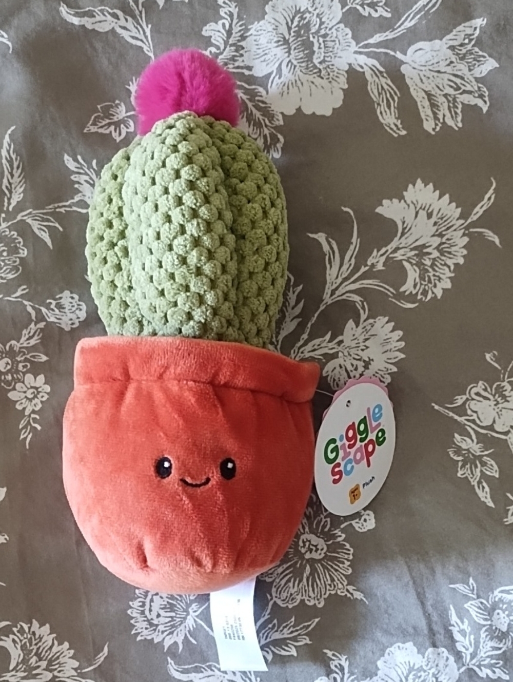 NWT Plush Cactus Toy - Green, Coral & Pink